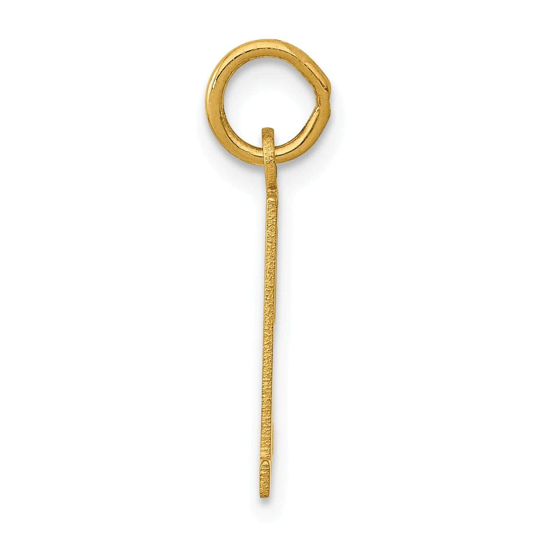 Lovely Rita's Pendants & Charms 14K Yellow Gold Polished Finish Small Size Elongated Shape Number 51 Charm Pendant