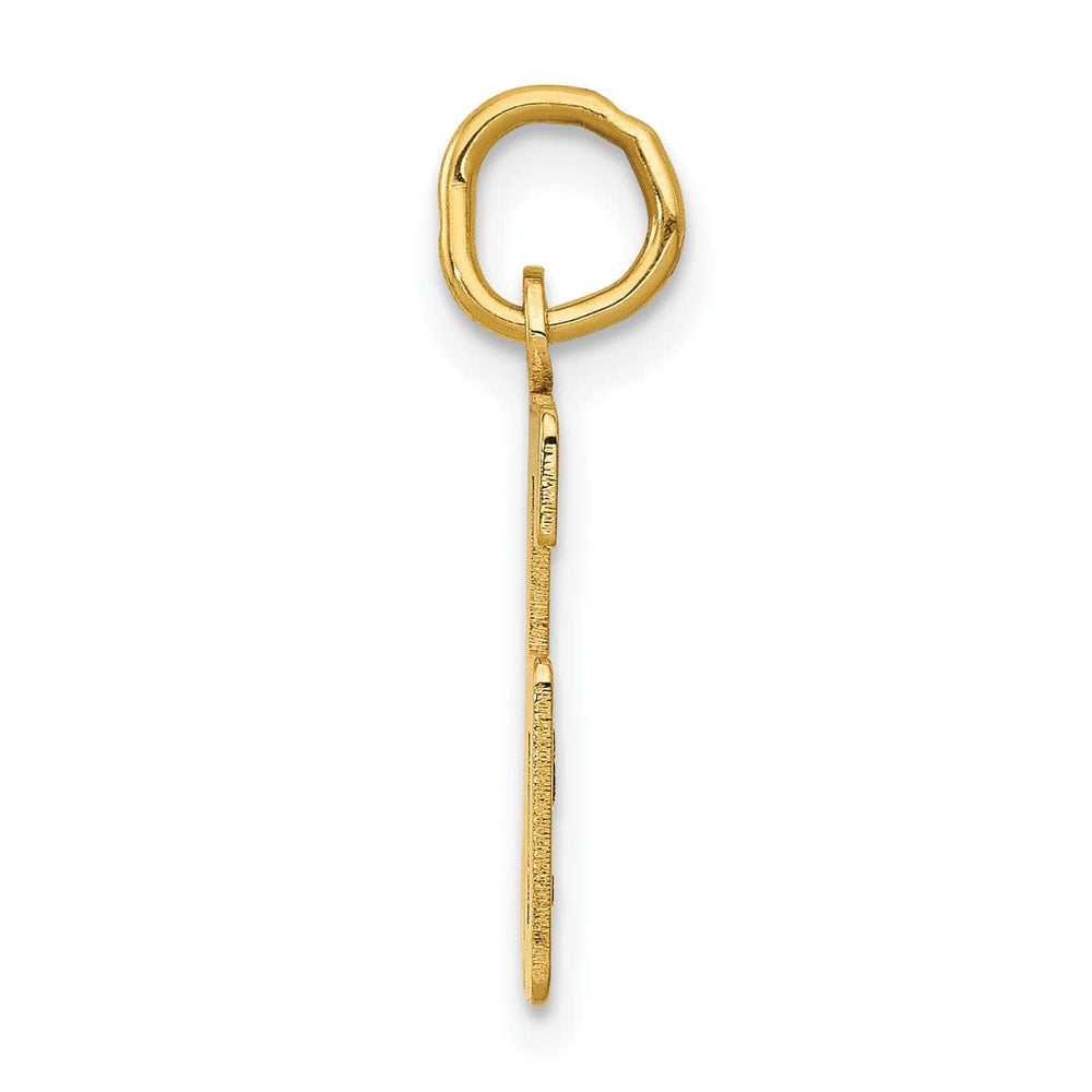 Lovely Rita's Pendants & Charms 14K Yellow Gold Polished Finish Small Size Elongated Shape Number 56 Charm Pendant