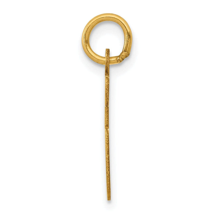 Lovely Rita's Pendants & Charms 14K Yellow Gold Polished Finish Small Size Elongated Shape Number 66 Charm Pendant