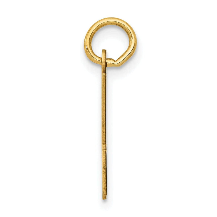 Lovely Rita's Pendants & Charms 14K Yellow Gold Polished Finish Small Size Elongated Shape Number 74 Charm Pendant