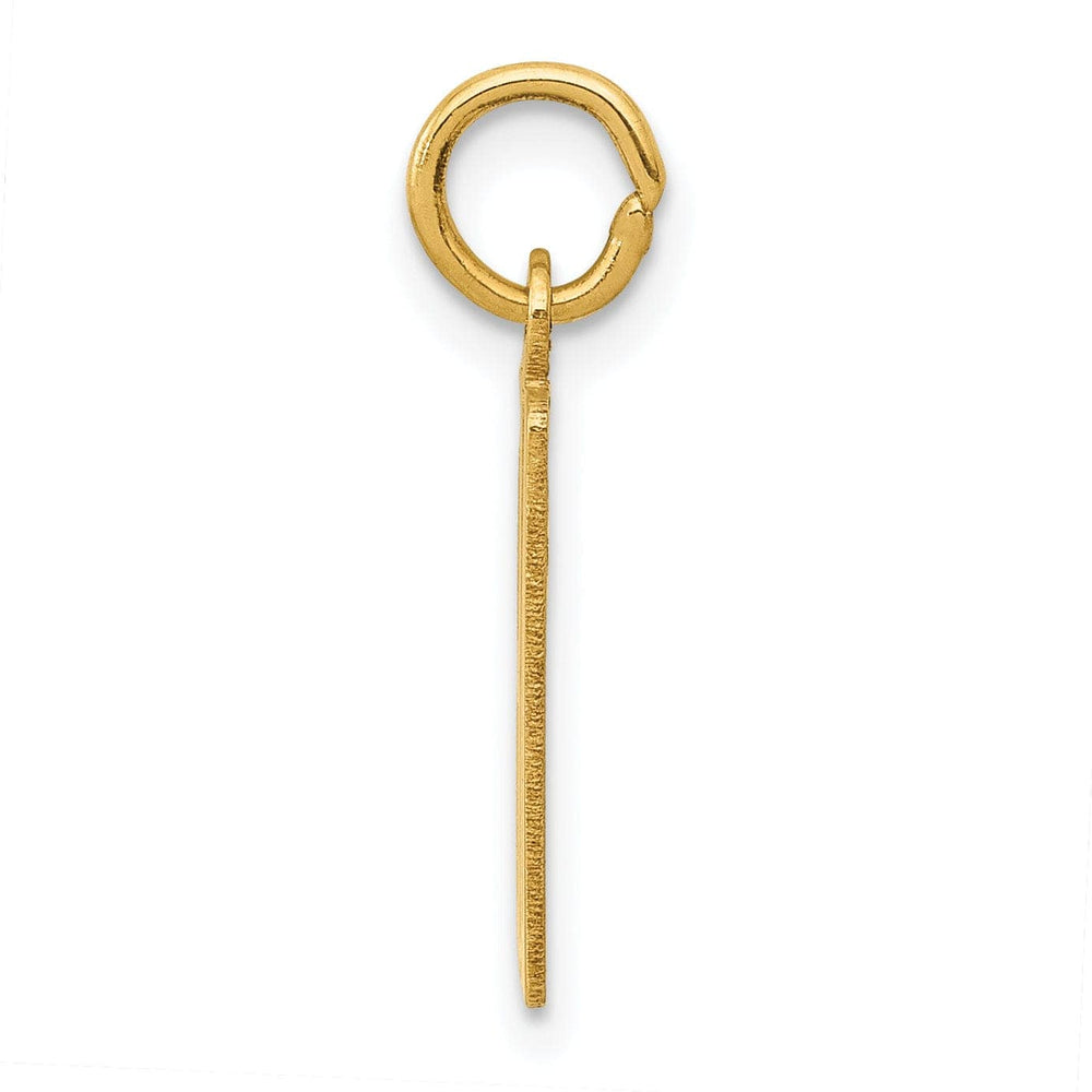 Lovely Rita's Pendants & Charms 14K Yellow Gold Polished Finish Small Size Elongated Shape Number 80 Charm Pendant