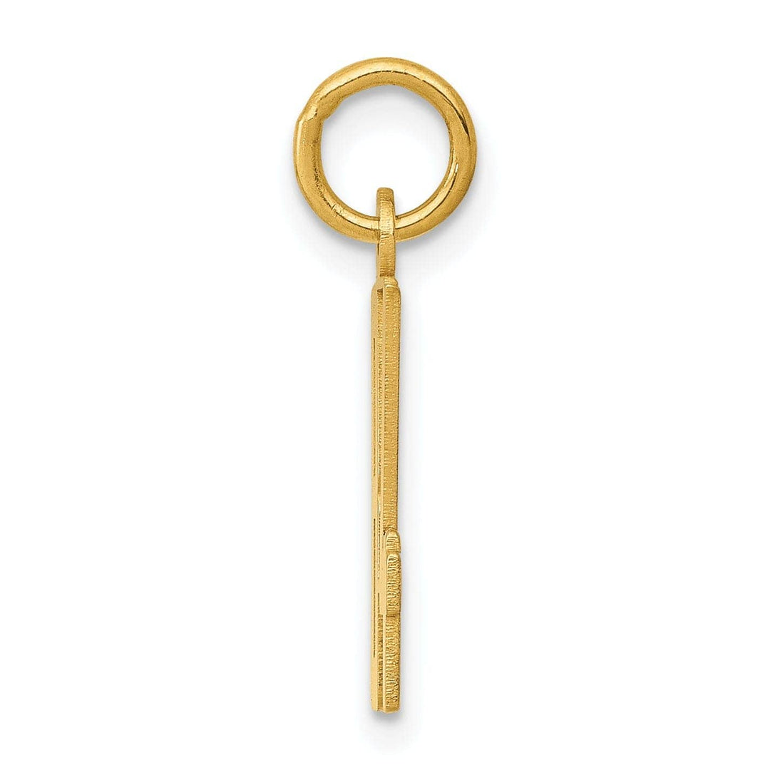 Lovely Rita's Pendants & Charms 14K Yellow Gold Polished Finish Small Size Elongated Shape Number 84 Charm Pendant