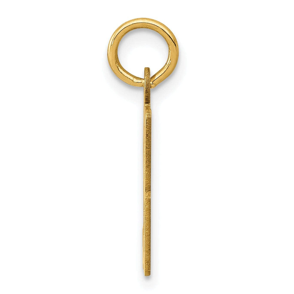 Lovely Rita's Pendants & Charms 14K Yellow Gold Polished Finish Small Size Elongated Shape Number 93 Charm Pendant