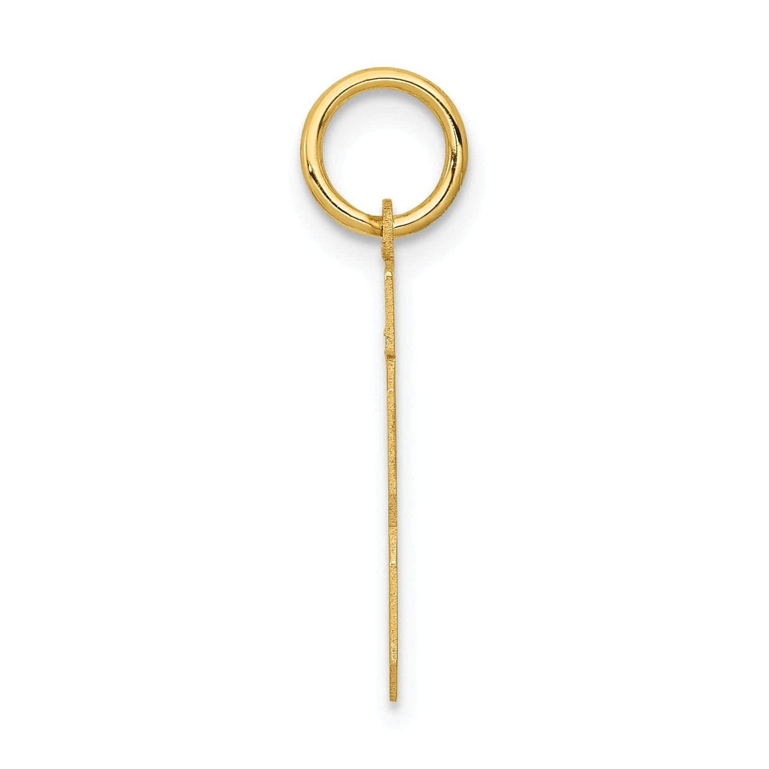 Lovely Rita's Pendants & Charms 14k Yellow Gold Polished Finish Small Size Number 13 Charm Pendant