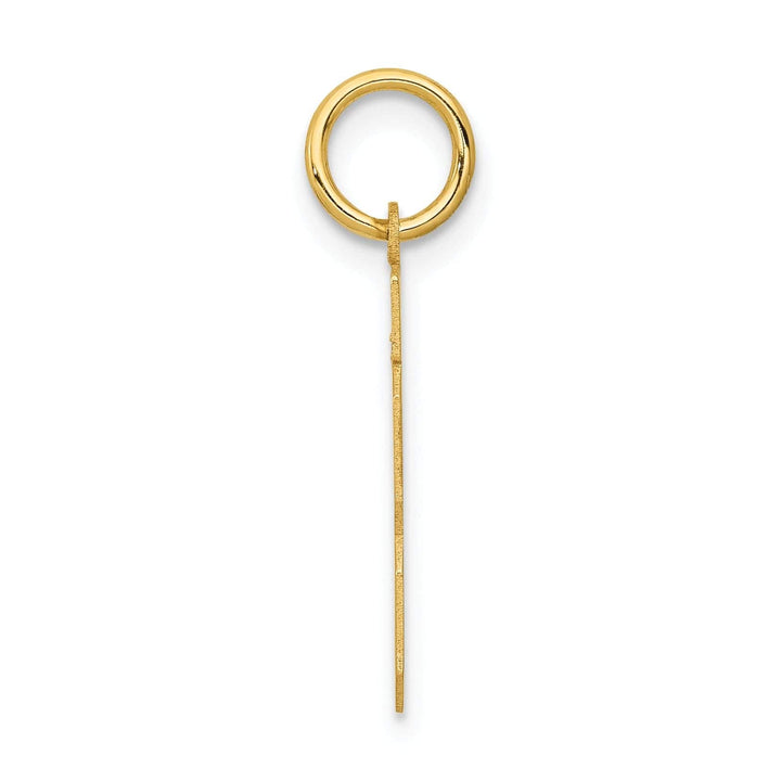 Lovely Rita's Pendants & Charms 14k Yellow Gold Polished Finish Small Size Number 13 Charm Pendant