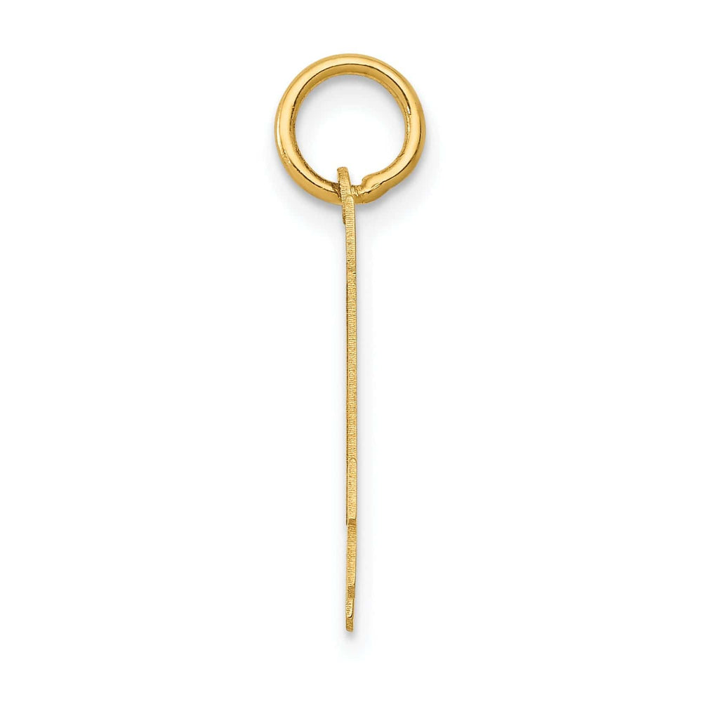 Lovely Rita's Pendants & Charms 14k Yellow Gold Polished Finish Small Size Number 14 Charm Pendant