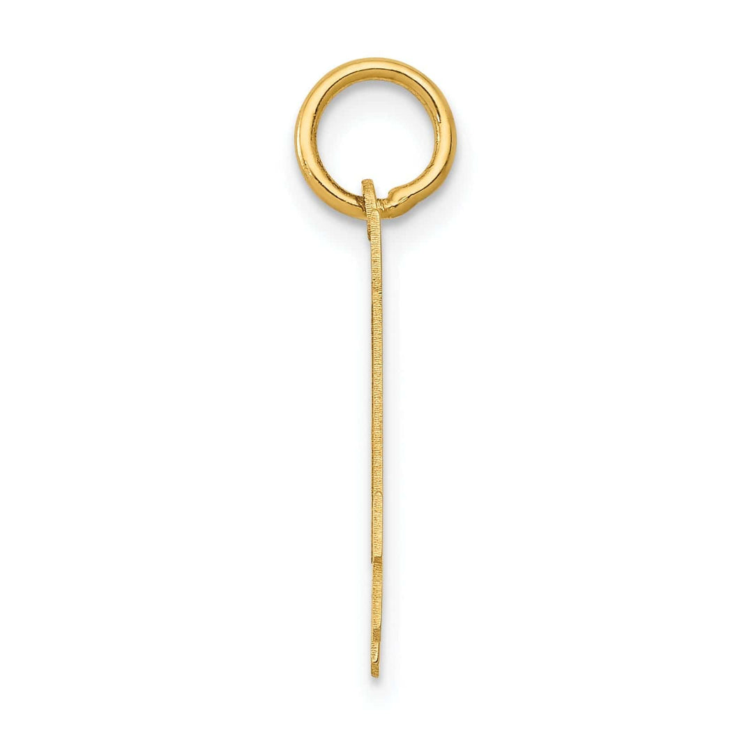 Lovely Rita's Pendants & Charms 14k Yellow Gold Polished Finish Small Size Number 14 Charm Pendant
