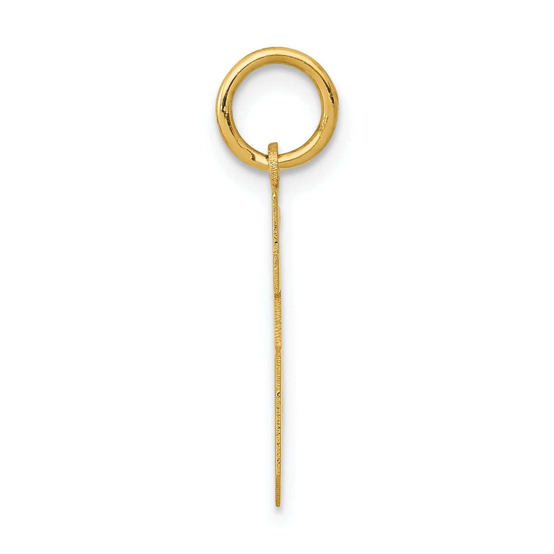 Lovely Rita's Pendants & Charms 14k Yellow Gold Polished Finish Small Size Number 15 Charm Pendant