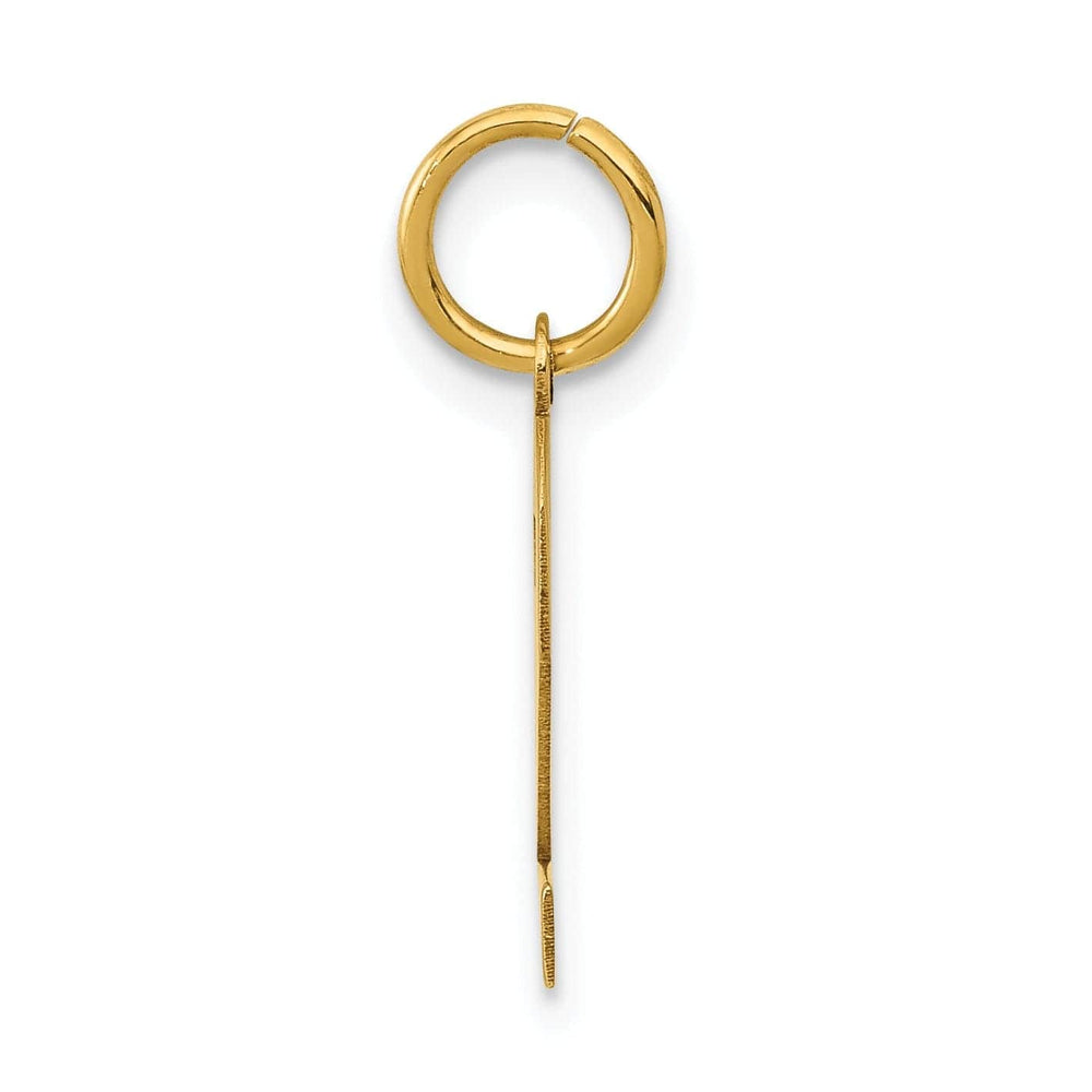 Lovely Rita's Pendants & Charms 14k Yellow Gold Polished Finish Small Size Number 2 Charm Pendant