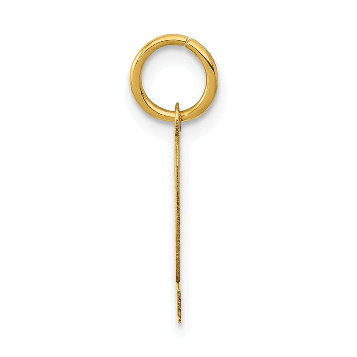 Lovely Rita's Pendants & Charms 14k Yellow Gold Polished Finish Small Size Number 2 Charm Pendant