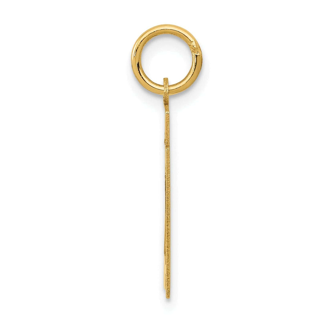 Lovely Rita's Pendants & Charms 14k Yellow Gold Polished Finish Small Size Number 21 Charm Pendant