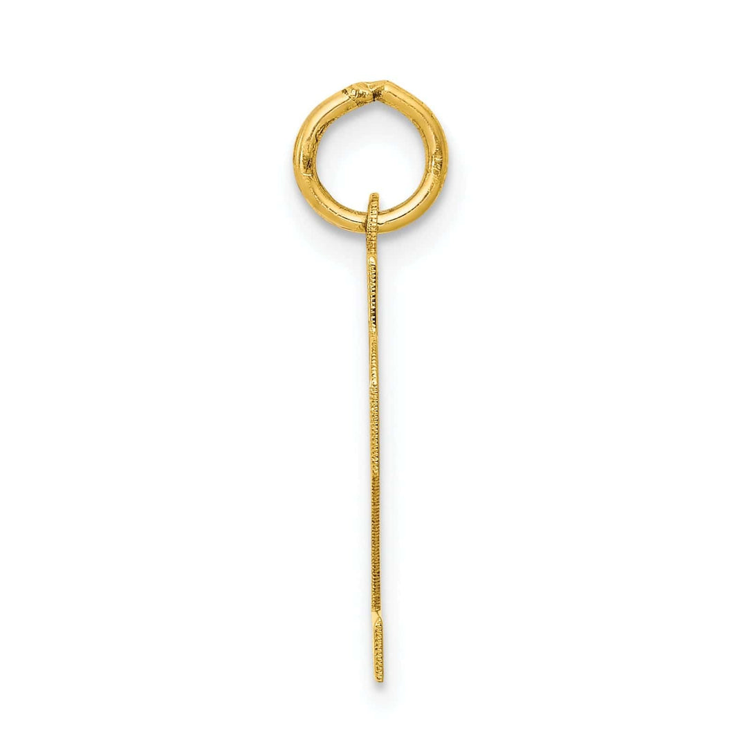 Lovely Rita's Pendants & Charms 14k Yellow Gold Polished Finish Small Size Number 22 Charm Pendant