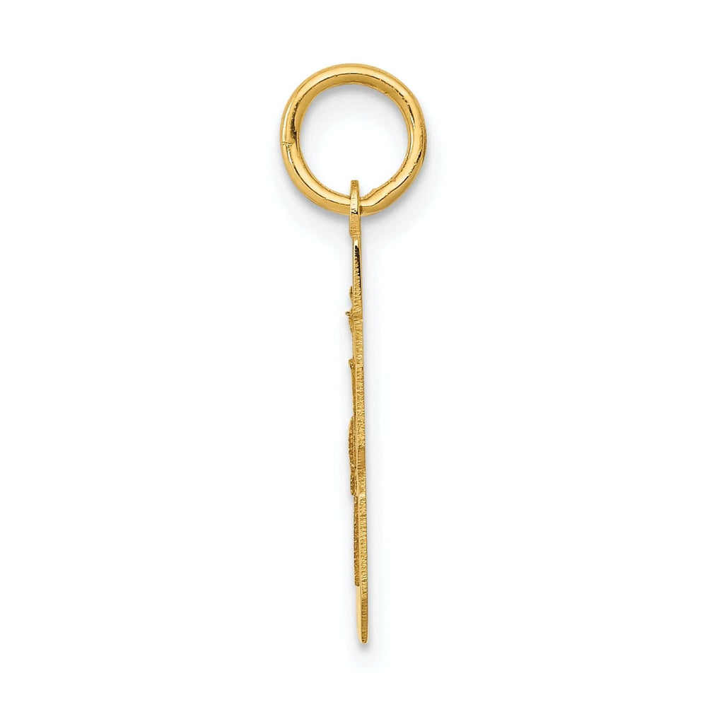 Lovely Rita's Pendants & Charms 14k Yellow Gold Polished Finish Small Size Number 48 Charm Pendant