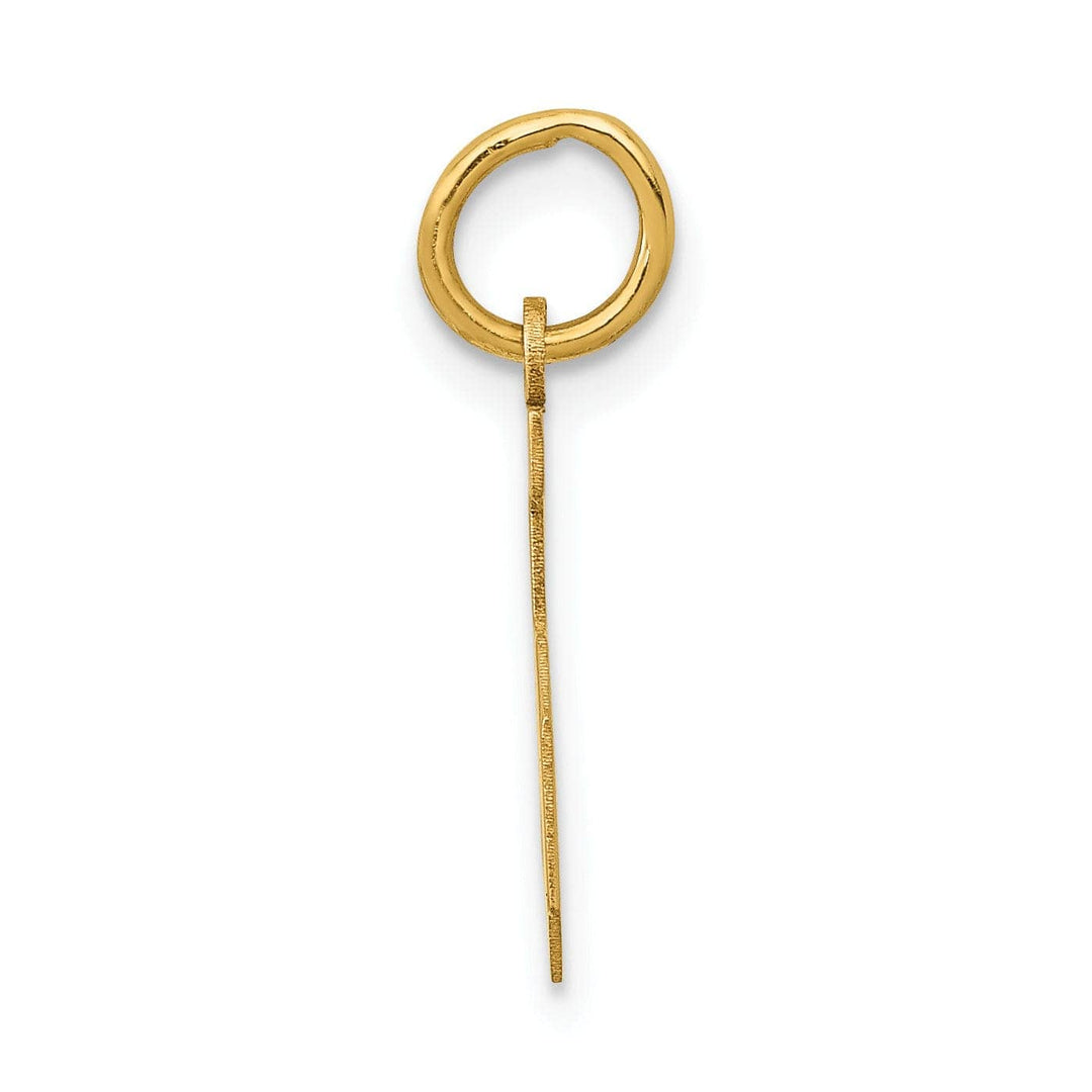 Lovely Rita's Pendants & Charms 14k Yellow Gold Polished Finish Small Size Number 5 Charm Pendant