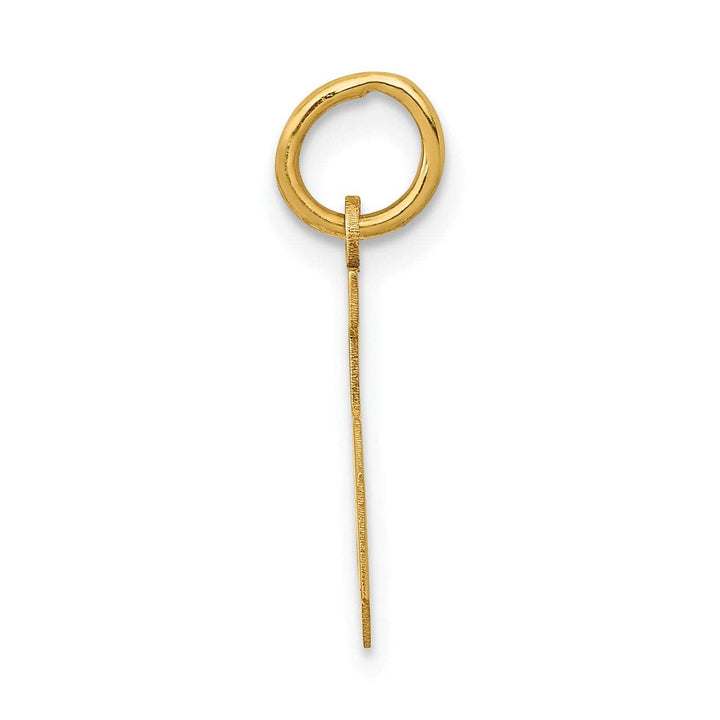 Lovely Rita's Pendants & Charms 14k Yellow Gold Polished Finish Small Size Number 5 Charm Pendant