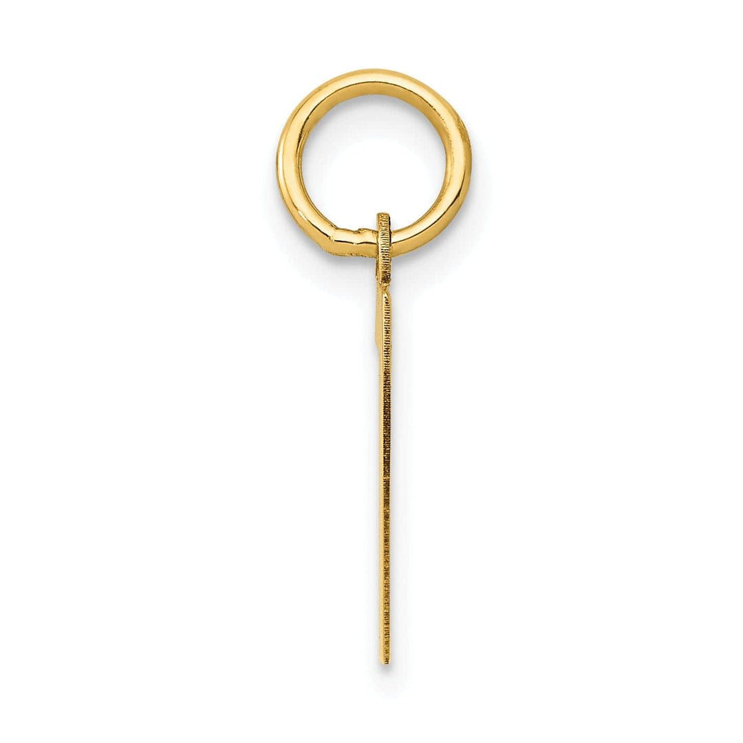 Lovely Rita's Pendants & Charms 14k Yellow Gold Polished Finish Small Size Number 7 Charm Pendant