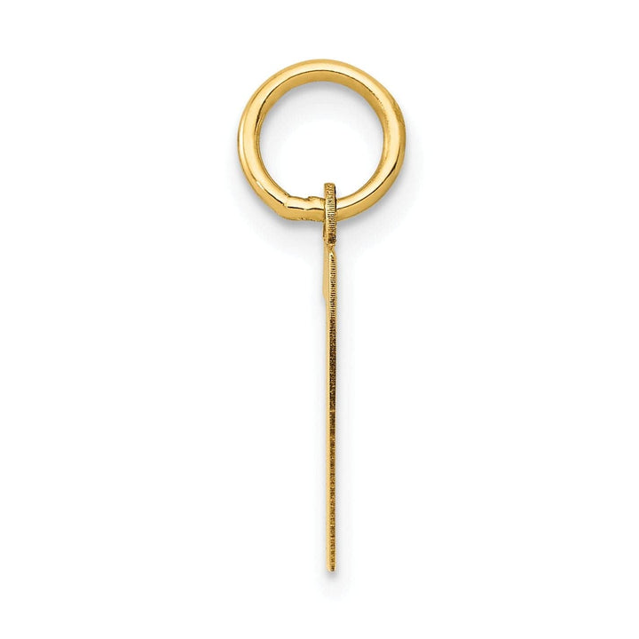 Lovely Rita's Pendants & Charms 14k Yellow Gold Polished Finish Small Size Number 7 Charm Pendant