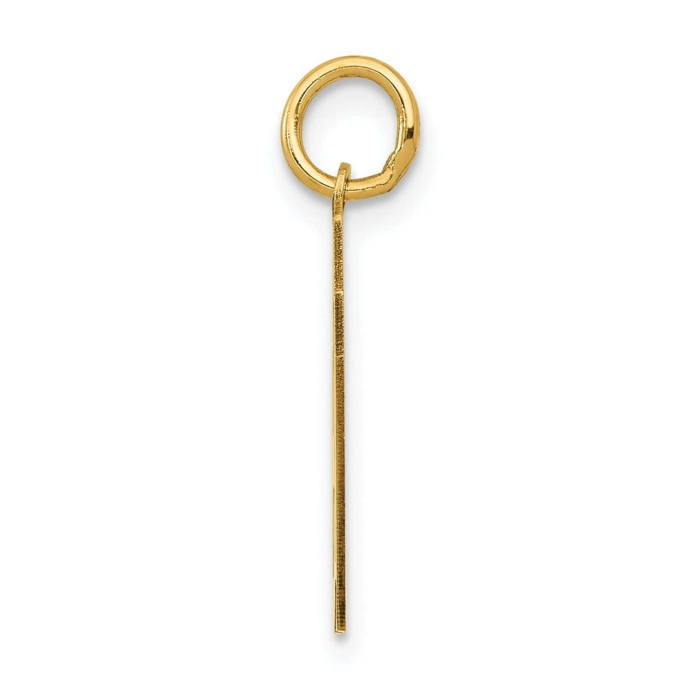 Lovely Rita's Pendants & Charms 14k Yellow Gold Polished Finish Small Size Number 87 Charm Pendant