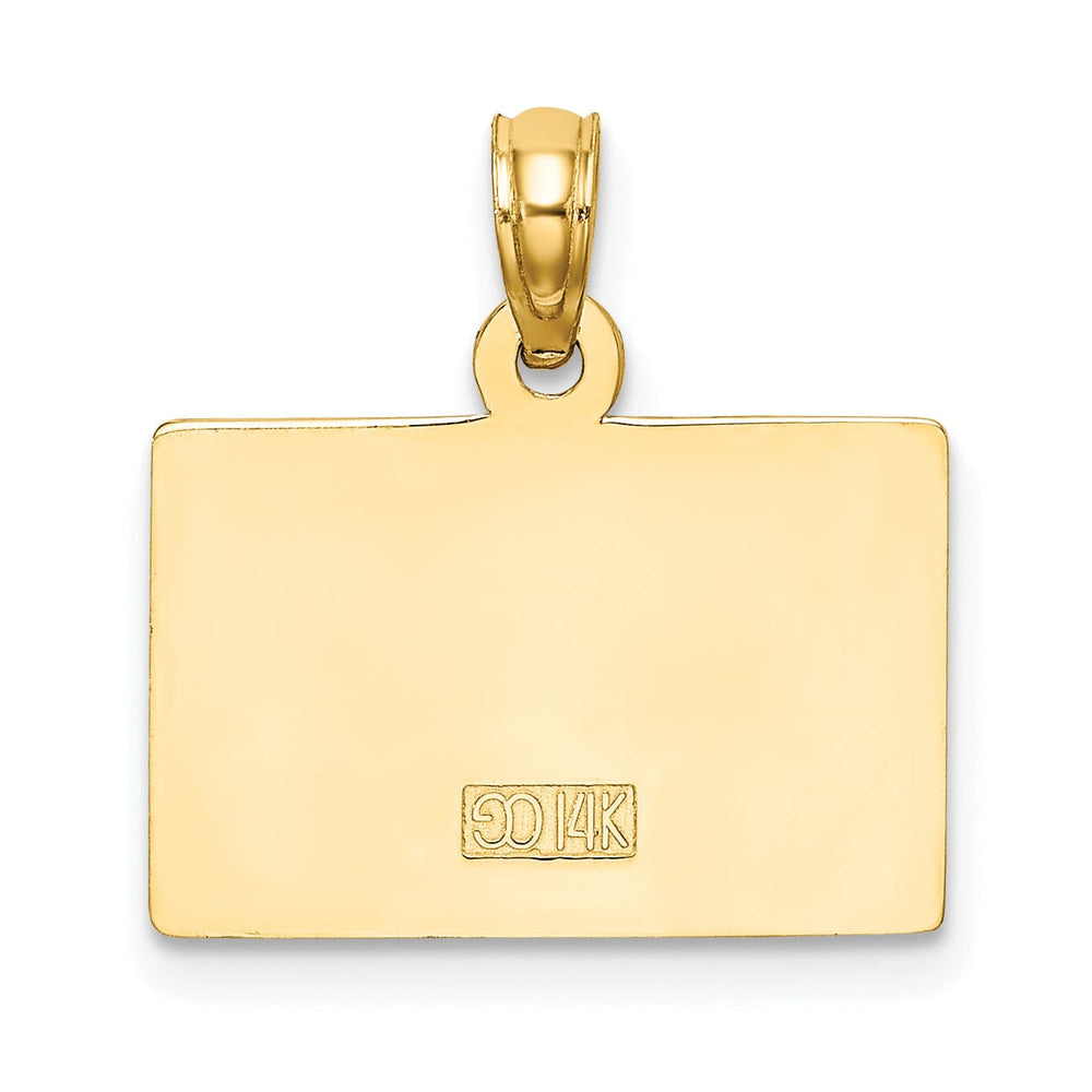 Lovely Rita's Pendants & Charms 14k Yellow Gold Polished Finish Solid 3-Dimensional Hair Stylist Dyer Blower Charm Pendant