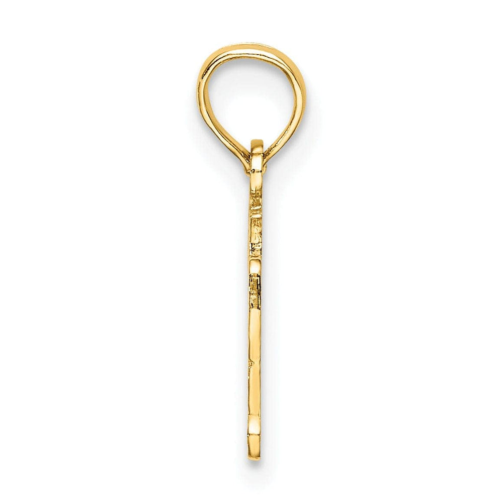 Lovely Rita's Pendants & Charms 14K Yellow Gold Polished Finish Solid Script OY VEY! Charm Pendant