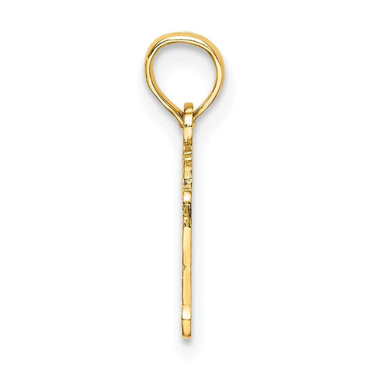 Lovely Rita's Pendants & Charms 14K Yellow Gold Polished Finish Solid Script OY VEY! Charm Pendant