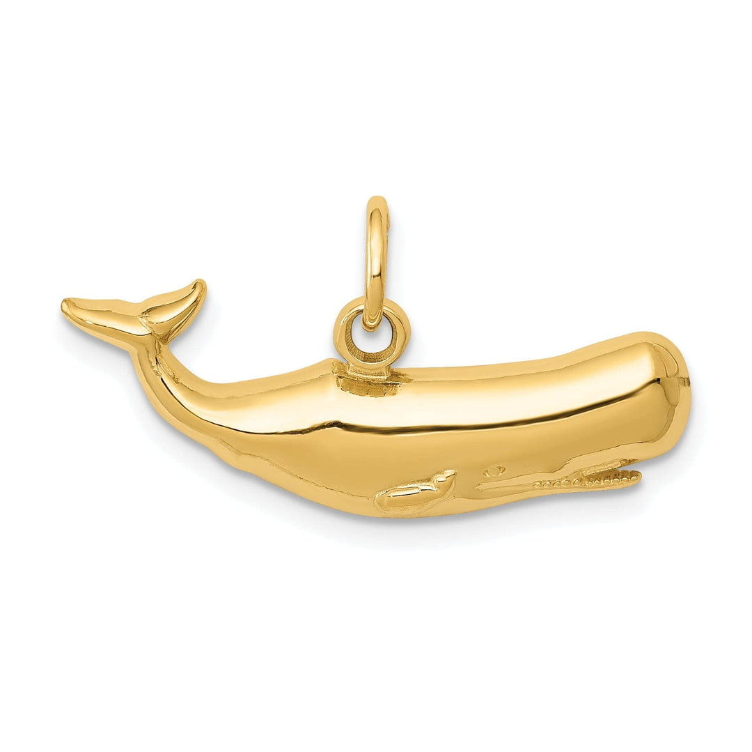 Lovely Rita's Pendants & Charms 14k Yellow Gold Polished Finish Sperm Whale Charm Pendant