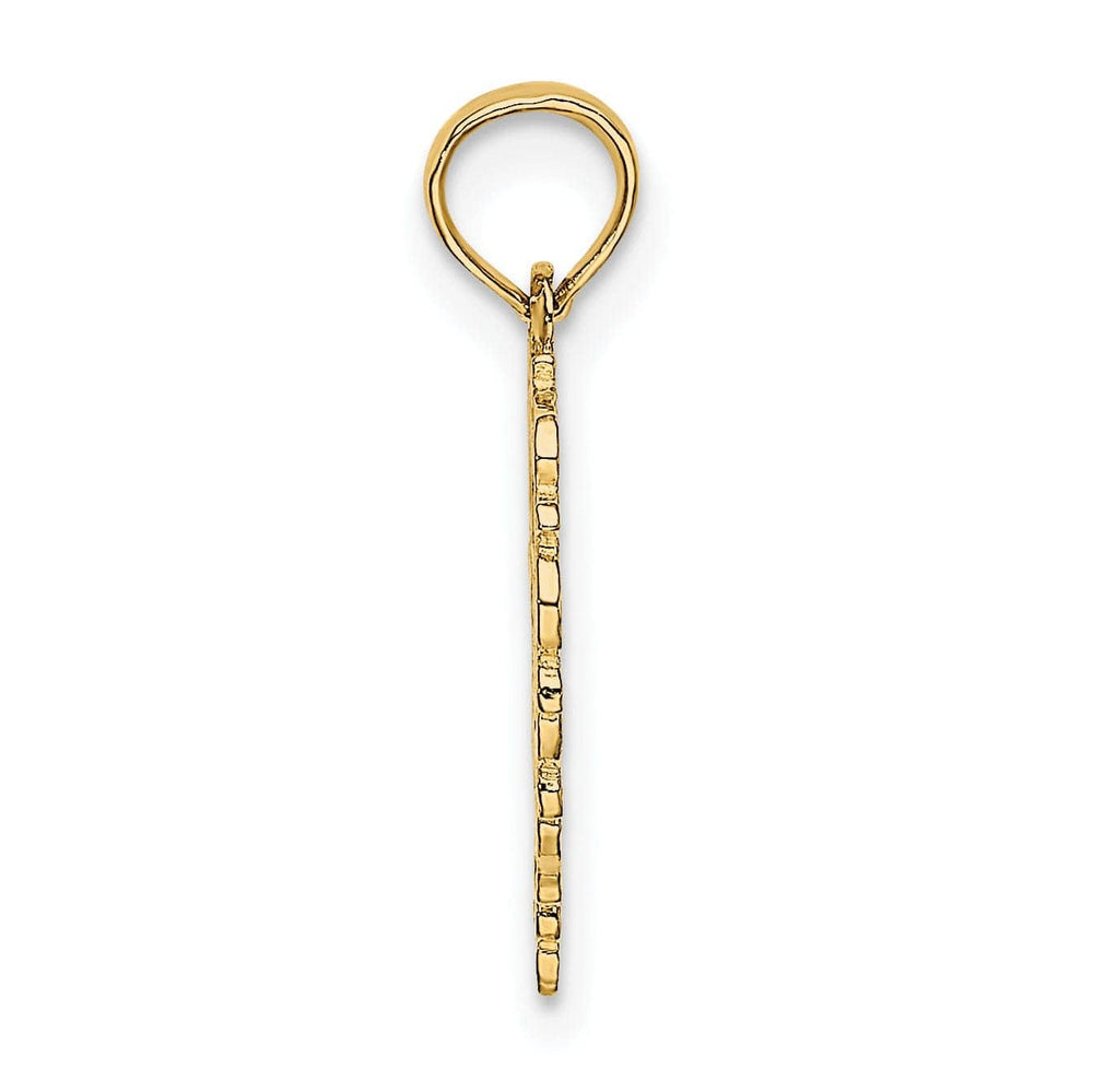 Lovely Rita's Pendants & Charms 14K Yellow Gold Polished Finish Star Of David In Heart Shape Pendant