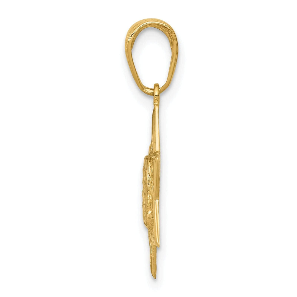 Lovely Rita's Pendants & Charms 14K Yellow Gold Polished Finish Star of David with Tablets in Center Pendant