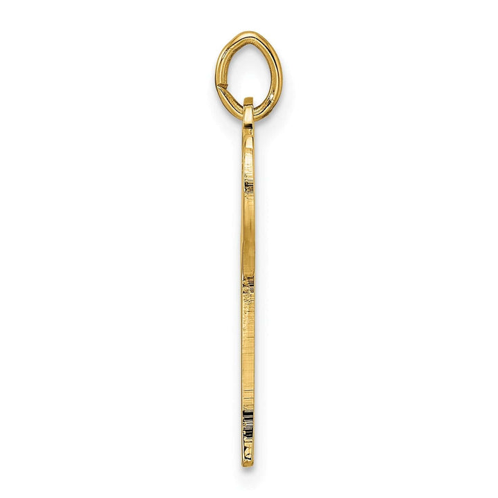 Lovely Rita's Pendants & Charms 14K Yellow Gold Polished Finish Unisex Chai Symbol Design Pendant