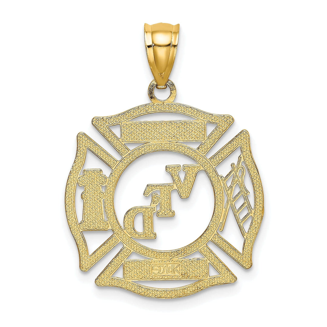 Lovely Rita's Pendants & Charms 14k Yellow Gold Polished Finish VFD MEMBER in Shield Charm Pendant