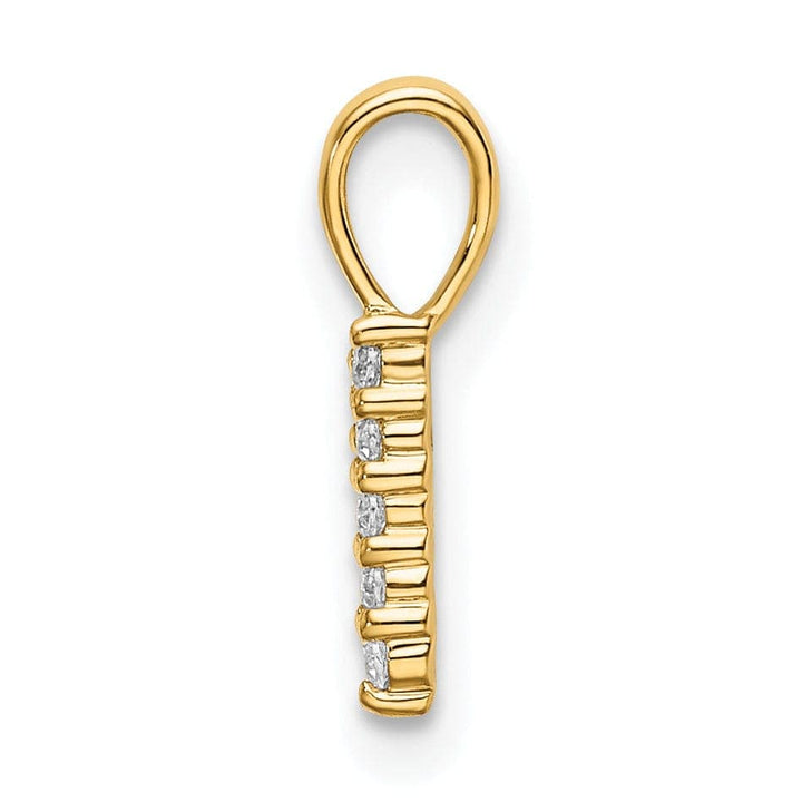 Lovely Rita's Pendants & Charms 14k Yellow Gold Polished Finish with Diamonds Number 1 Pendant