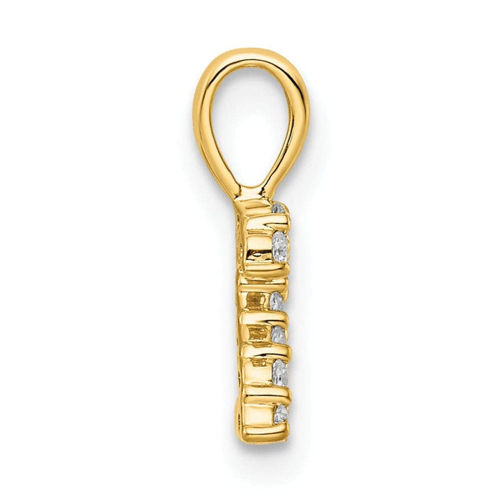 Lovely Rita's Pendants & Charms 14k Yellow Gold Polished Finish with Diamonds Number 2 Pendant
