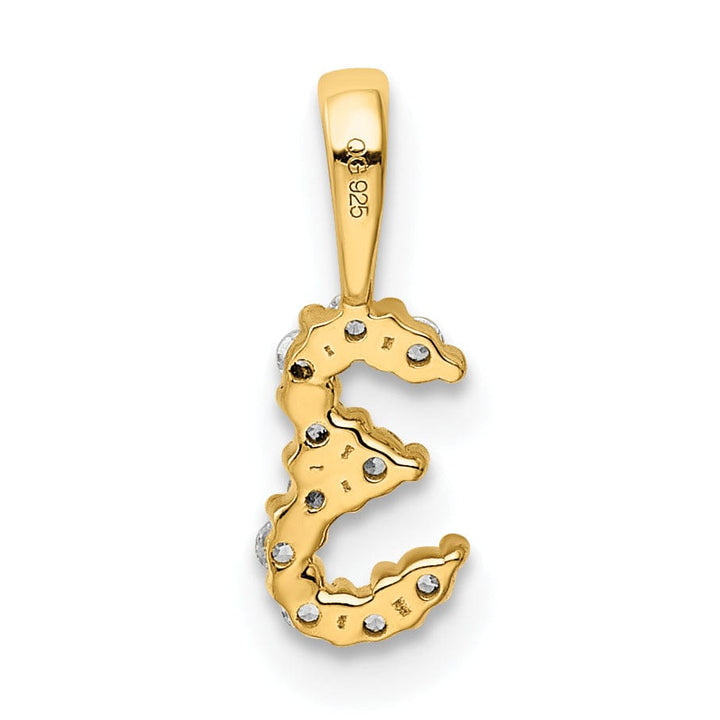 Lovely Rita's Pendants & Charms 14k Yellow Gold Polished Finish with Diamonds Number 3 Pendant