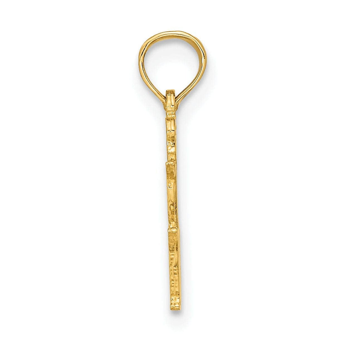 Lovely Rita's Pendants & Charms 14K Yellow Gold Polished Finish Zodiac VIRGO Charm Pendant