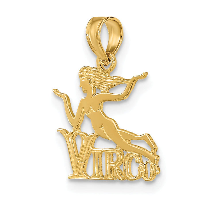 Lovely Rita's Pendants & Charms 14K Yellow Gold Polished Finish Zodiac VIRGO Charm Pendant