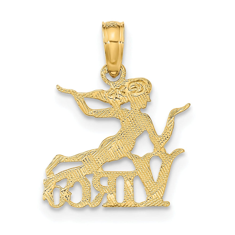 Lovely Rita's Pendants & Charms 14K Yellow Gold Polished Finish Zodiac VIRGO Charm Pendant