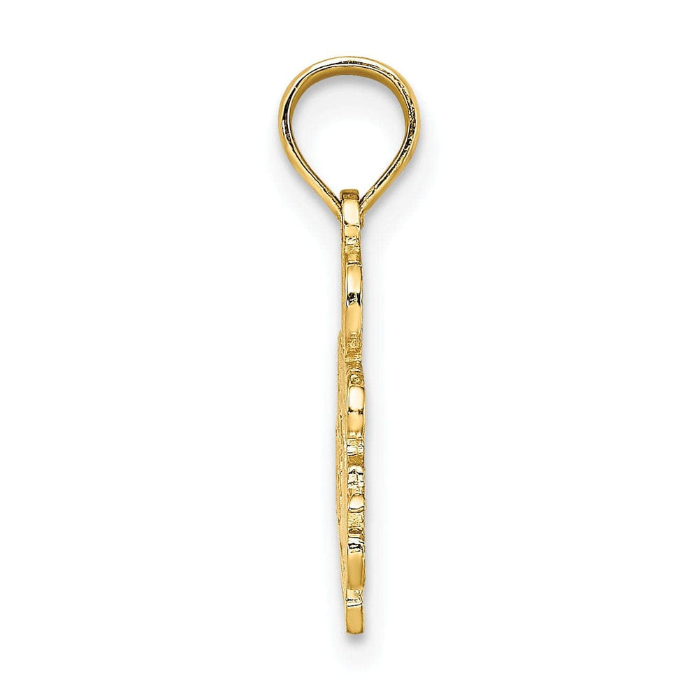 Lovely Rita's Pendants & Charms 14K Yellow Gold  Polished Finished  I'D RATHER BE SAILING Charm Pendant