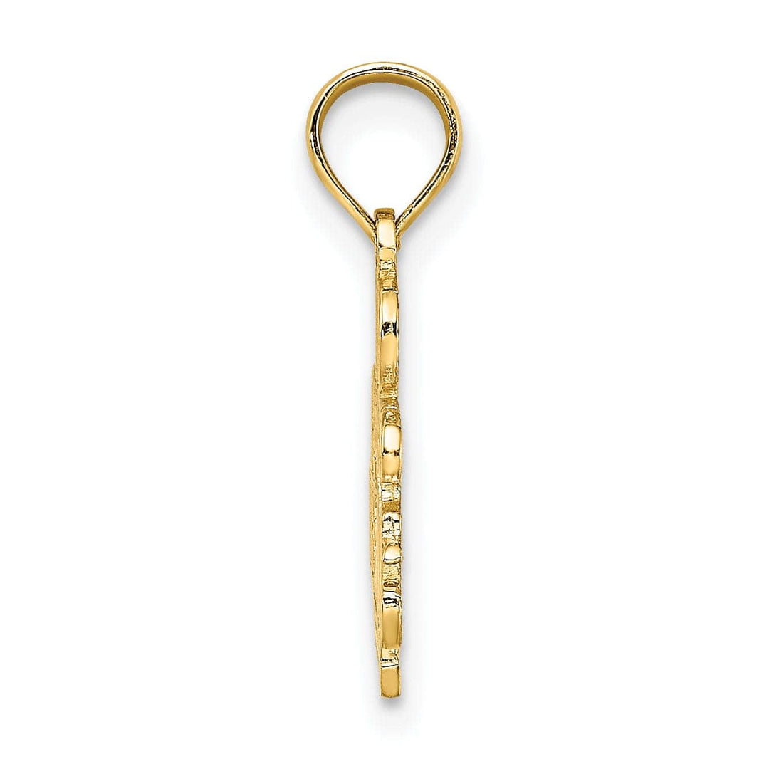 Lovely Rita's Pendants & Charms 14K Yellow Gold  Polished Finished  I'D RATHER BE SAILING Charm Pendant