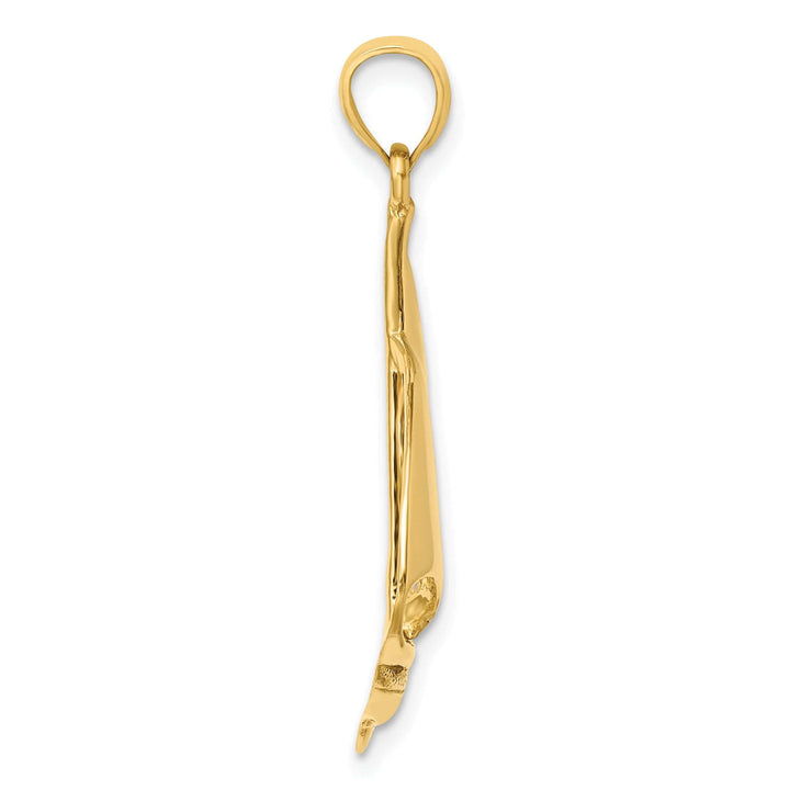 Lovely Rita's Pendants & Charms 14K Yellow Gold Polished Finished Sailboat Charm Pendant