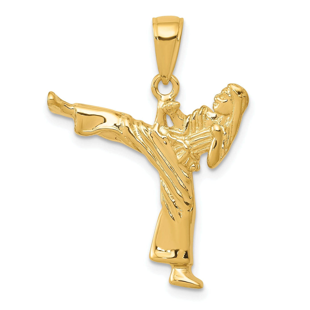 Lovely Rita's Pendants & Charms 14k Yellow Gold Polished Girl Karate Pendant