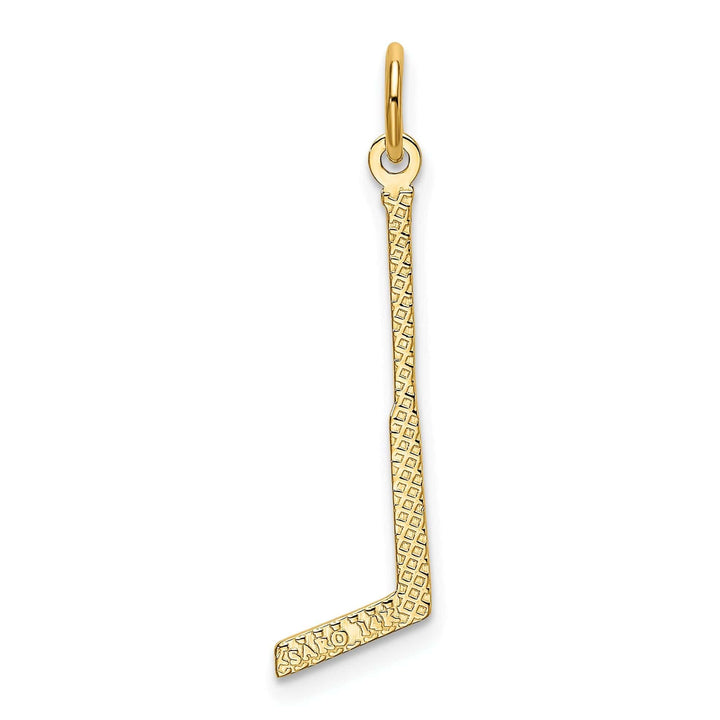 Lovely Rita's Pendants & Charms 14k Yellow Gold Polished Goalie Stick Pendant