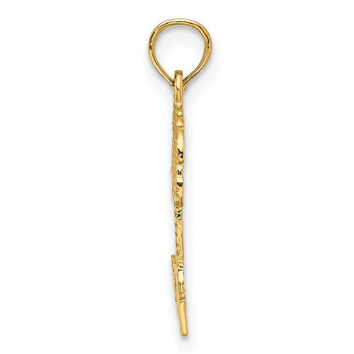 Lovely Rita's Pendants & Charms 14K Yellow Gold Polished HAWAII Under Palm Tree Pendant