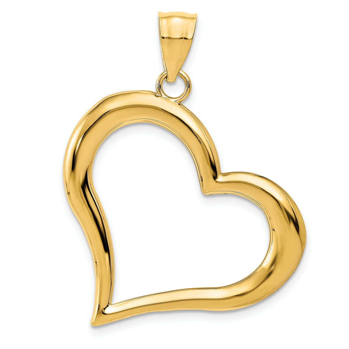 Lovely Rita's Pendants & Charms 14k Yellow Gold Polished Heart Pendant
