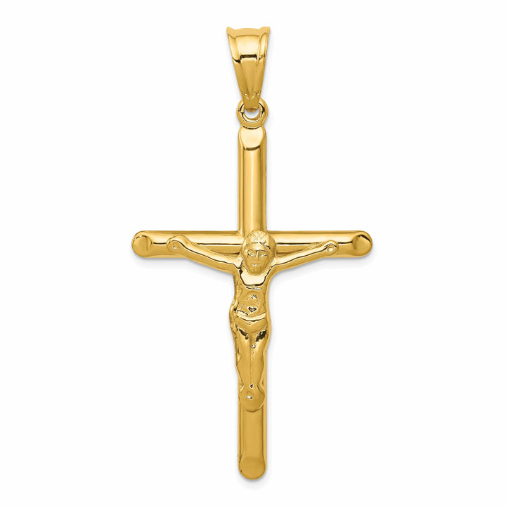 Lovely Rita's Pendants & Charms 14k Yellow Gold Polished Hollow Crucifix Pendant