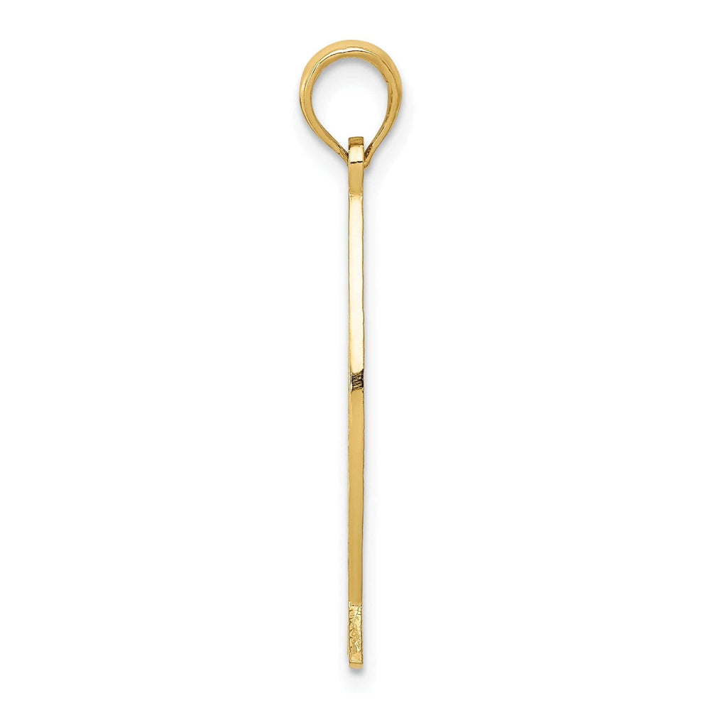 Lovely Rita's Pendants & Charms 14K Yellow Gold Polished Ichthus Fish with JESUS Discription Pendant