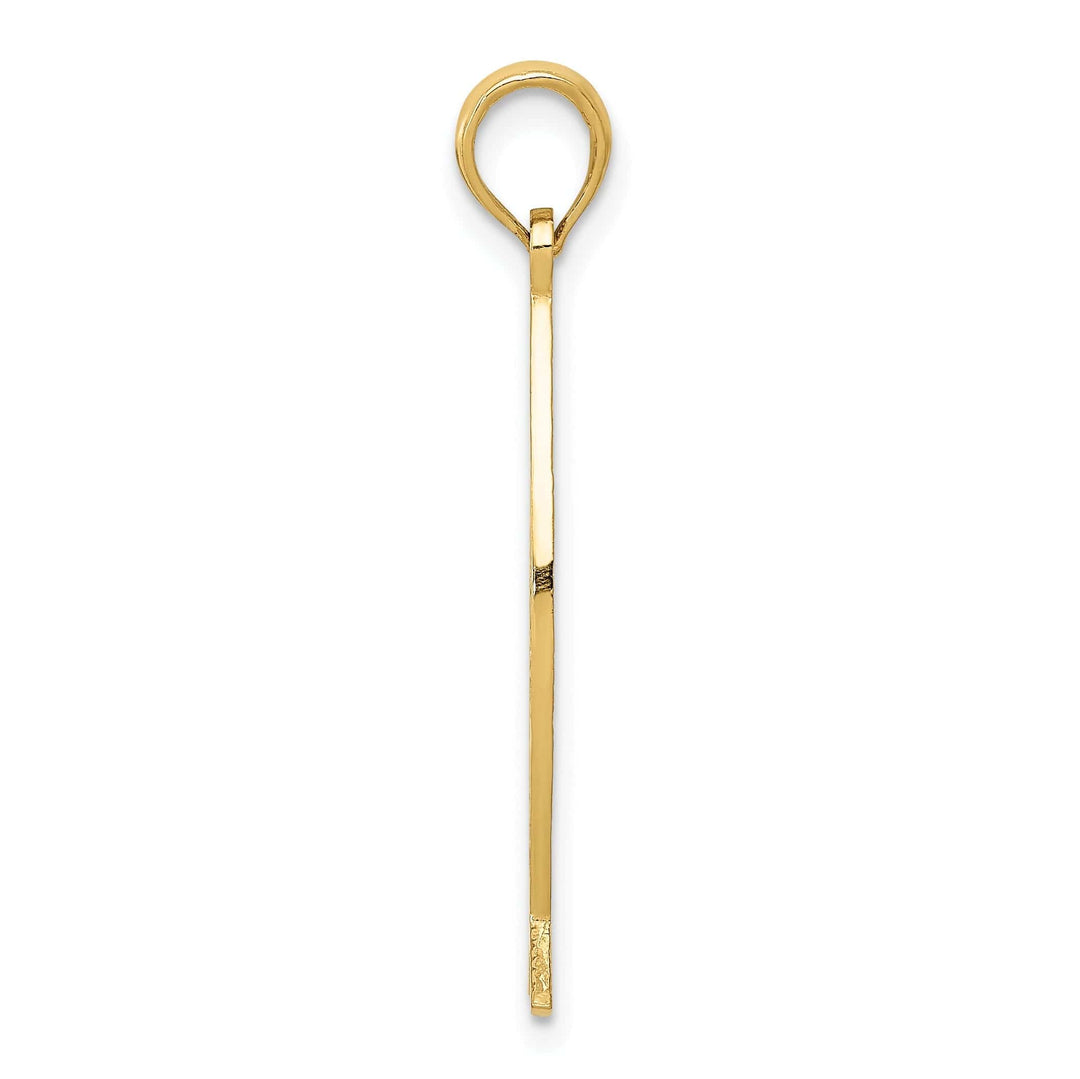 Lovely Rita's Pendants & Charms 14K Yellow Gold Polished Ichthus Fish with JESUS Discription Pendant