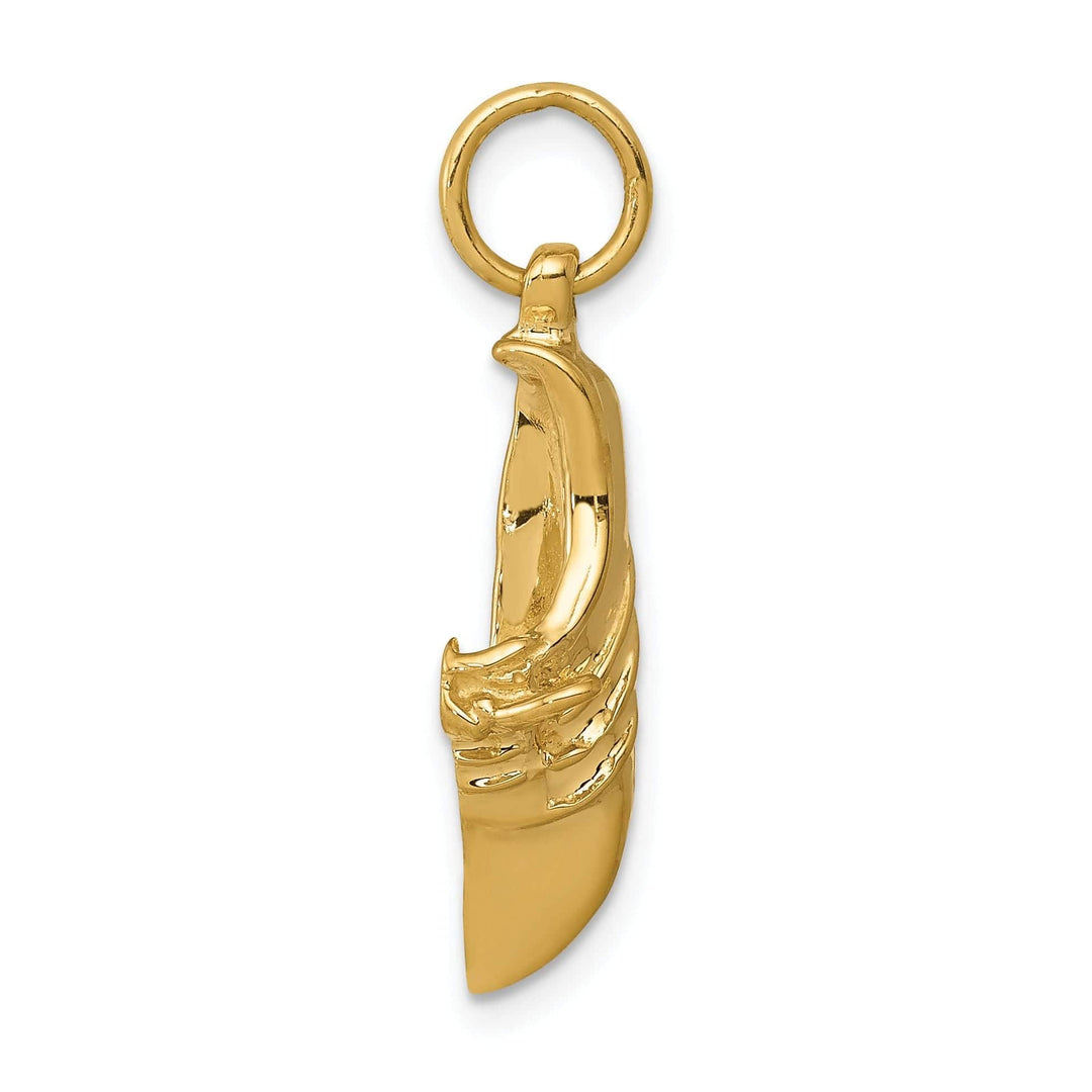 Lovely Rita's Pendants & Charms 14K Yellow Gold Polished Jogging Shoe Charm Pendant