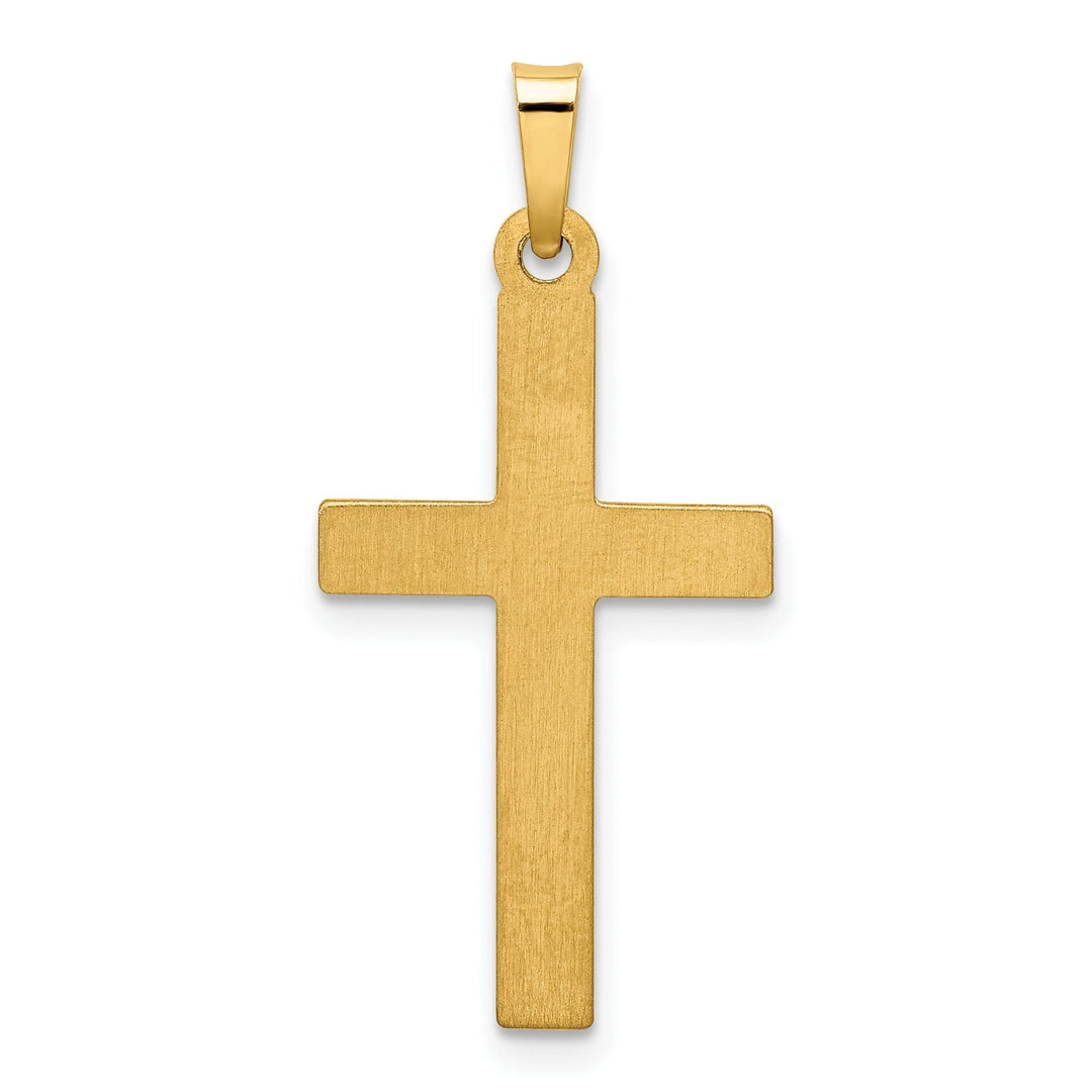 Lovely Rita's Pendants & Charms 14k Yellow Gold Polished Lattice Cross Pendant