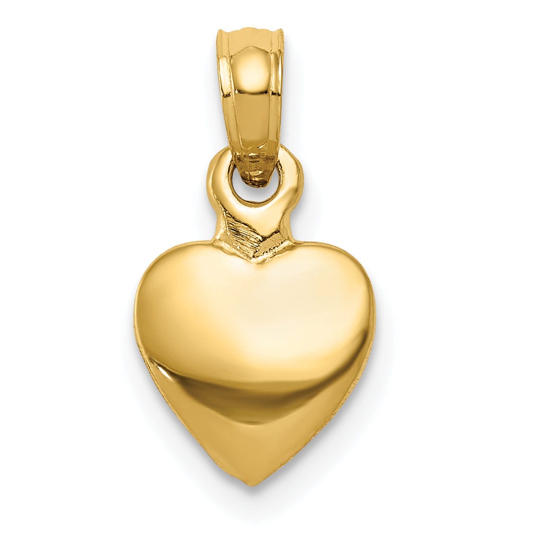 Lovely Rita's Pendants & Charms 14k Yellow Gold Polished Mini Heart Pendant