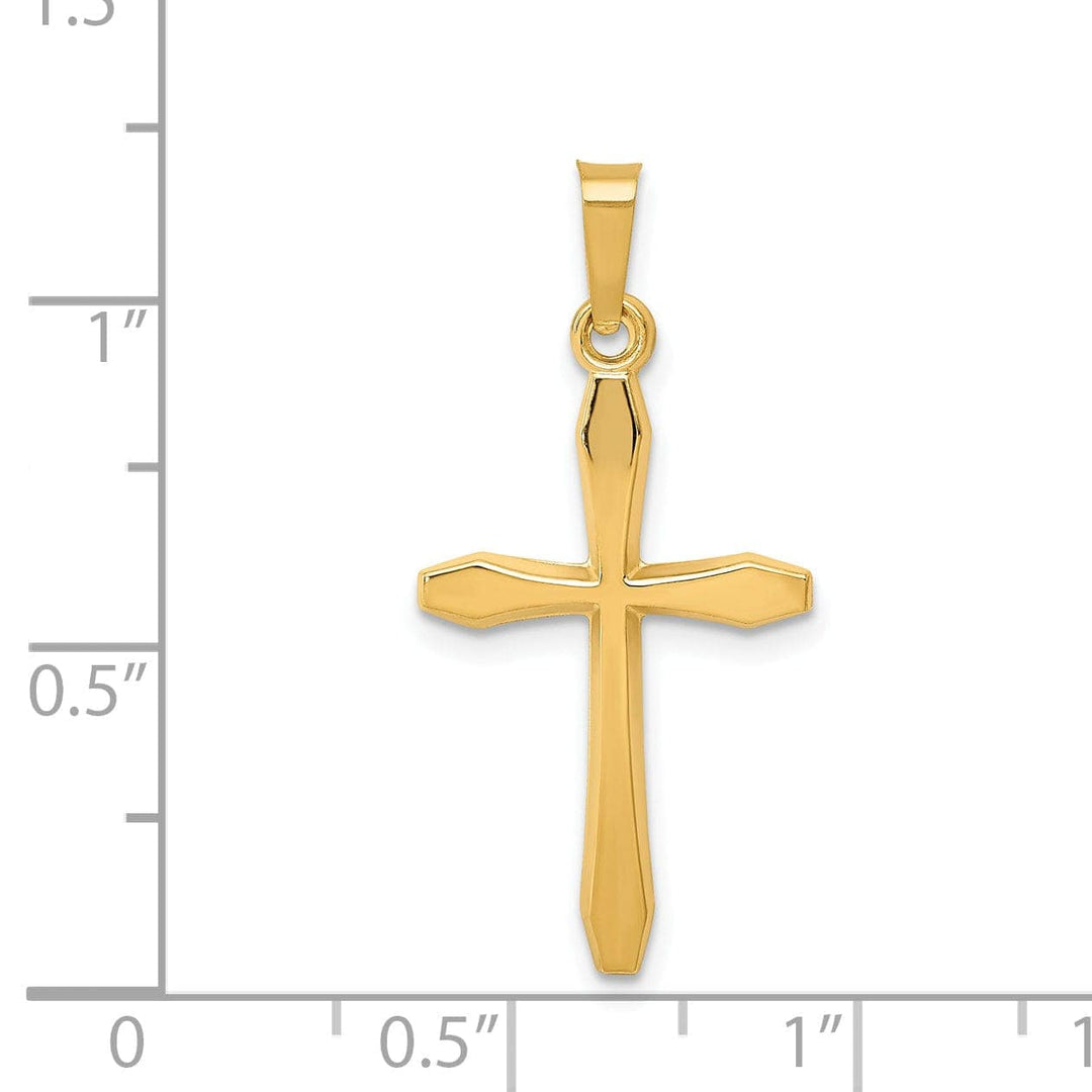 Lovely Rita's Pendants & Charms 14k Yellow Gold Polished Passion Cross Pendant